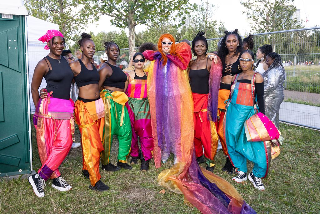 People celebrating UK Black Pride