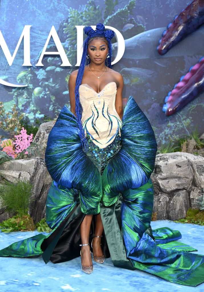 Nife went all out in a full-blown mermaid ensemble 