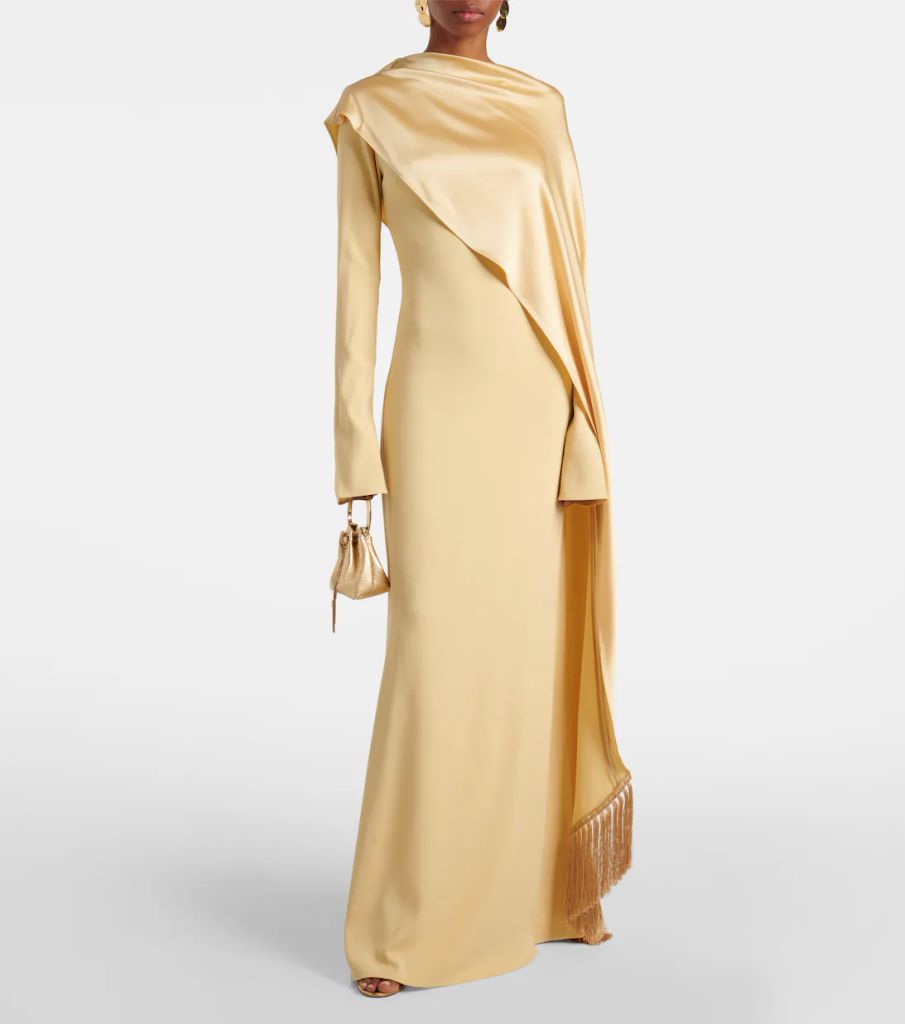 Mounia gown in gold by taller marmo