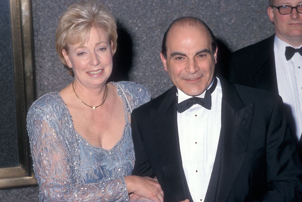 David Suchet and wife Sheila Ferris at the Tony Awards on June 4, 2000 