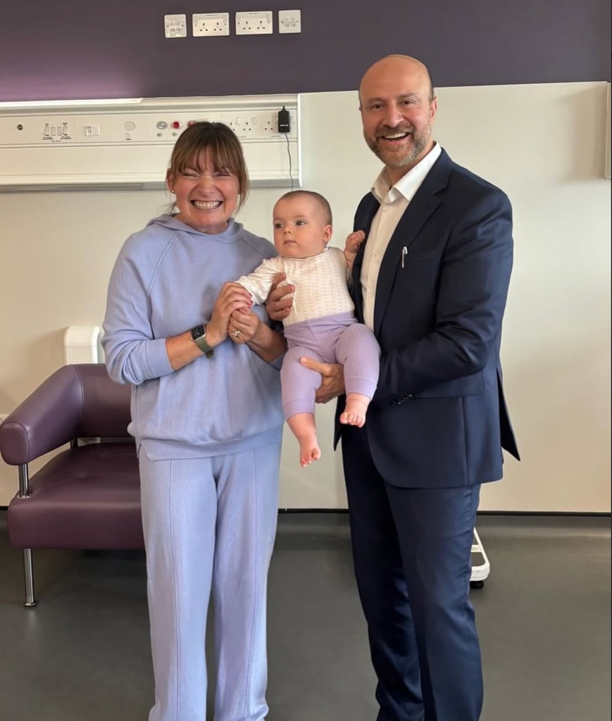 Lorraine thanked the hospital staff