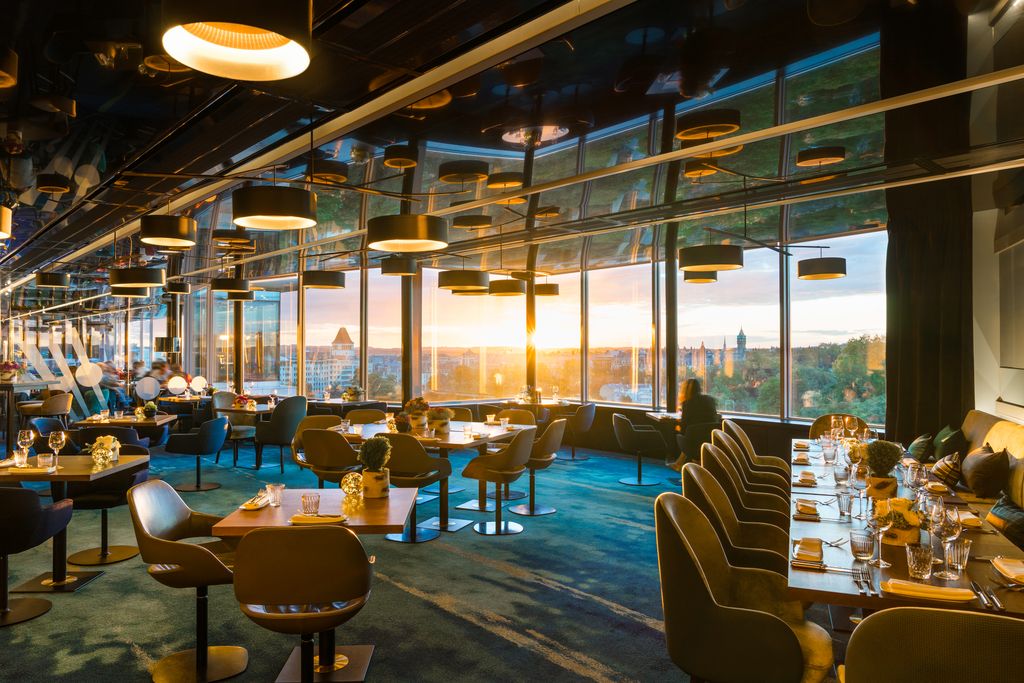 I advise trying to time a trip to the 8th floor cocktail bar of The Sofitel Luxembourg Le Grand Ducal at sunset