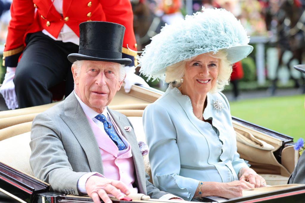 King Charles III and Queen Camilla  attends day four of Royal Ascot 