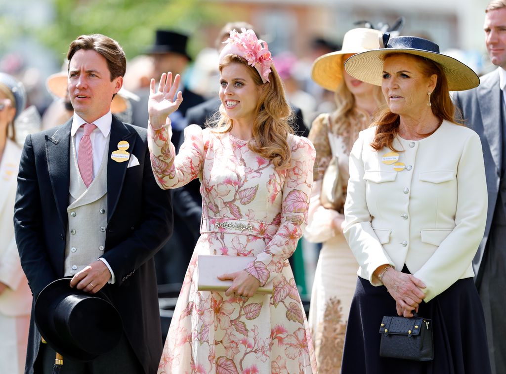 Prince Andrew's ex-wife got into the regency mood at the races