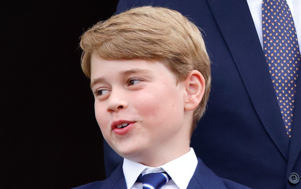 Prince George in a suit