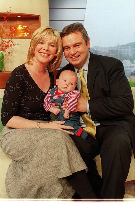 Ruth Langsford and Eamonn Holmes posing with baby Jack