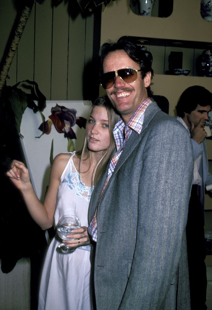 Bridget Fonda and father Peter Fonda in 1981