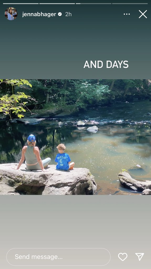 Jenna Bush Hager enjoyed a nature walk with her son Hal