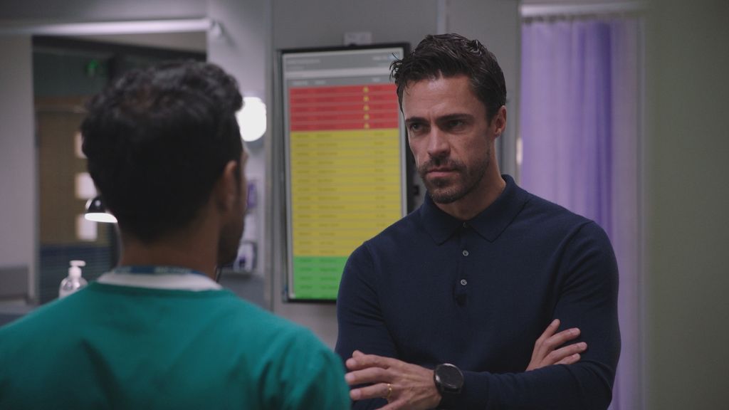 Olly Rix in the cast of Casualty