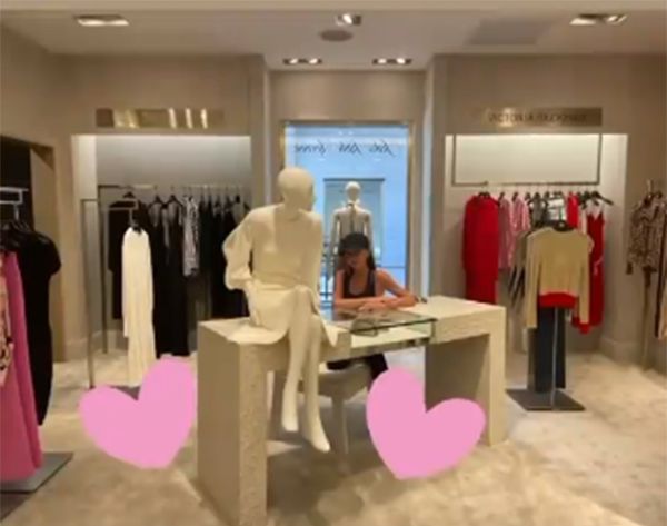 Victoria Beckham spotted in a clothes shop - behind the till | HELLO!
