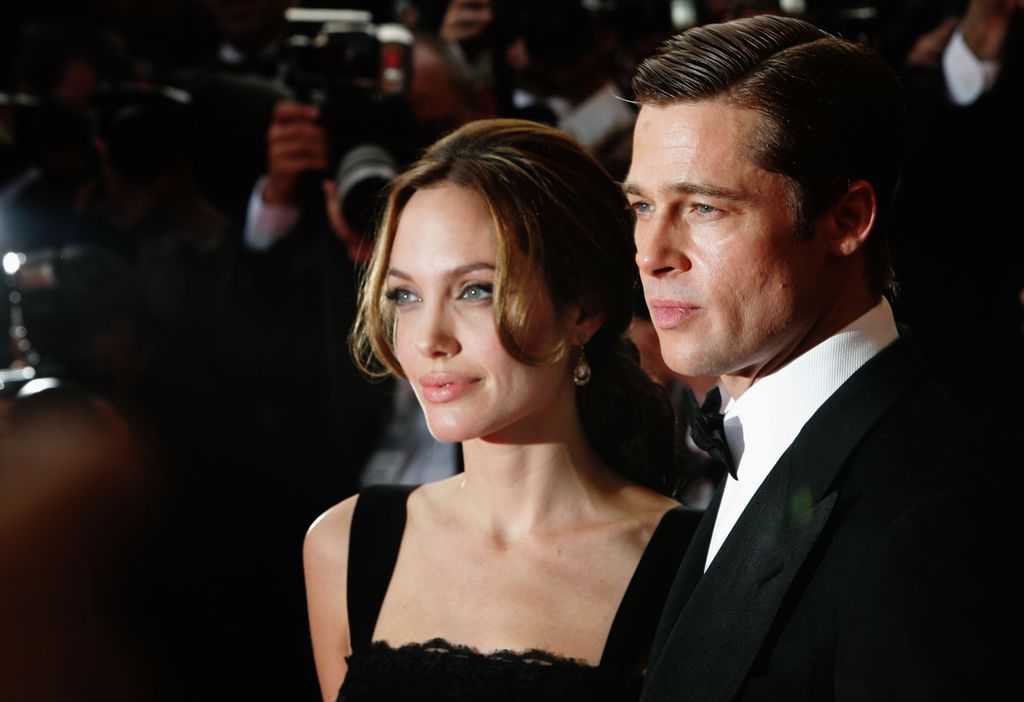 Actos Brad Pitt y Angelina Jolie para estrenar para la película "Un corazón fuerte" En las áreas de Palais Palais Palais International International International International porcentaje del 21 de mayo de 2007 cuatro, Francia