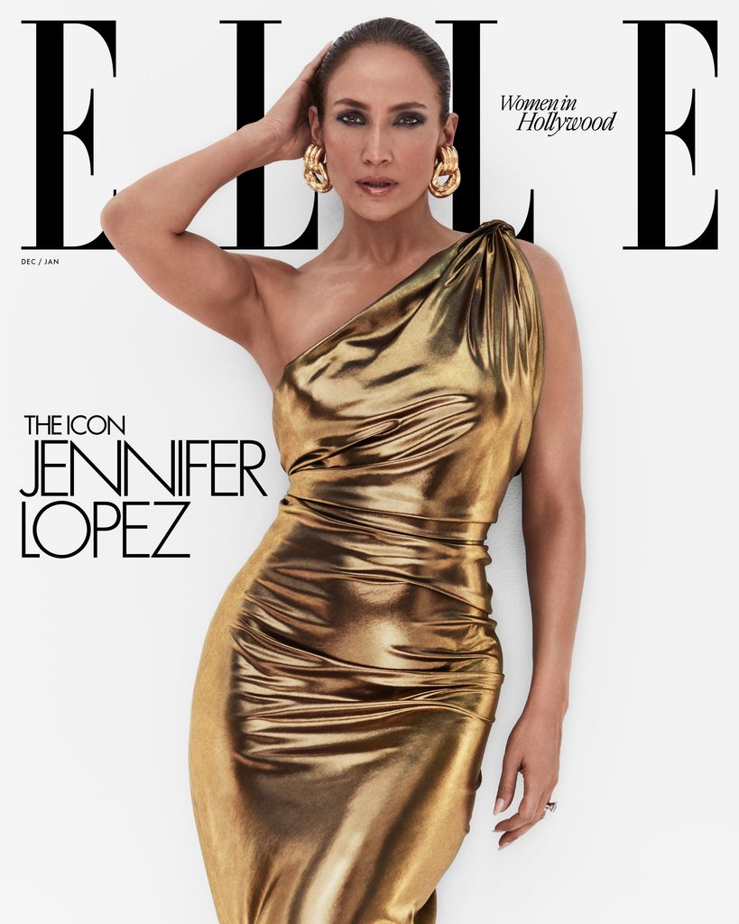Jennifer Lopez appears on the "Women in Hollywood" cover of Elle Magazine