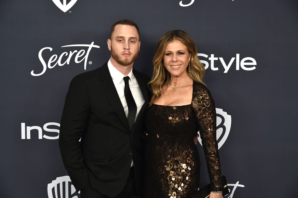 Chet Hanks and Rita Wilson attend the Warner Brothers and InStyle 21st Annual Post Golden Globes After Party Sponsored By L'Oreal Paris & Secret at Beverly Hills Hotel on January 05, 2020 in Beverly Hills, California