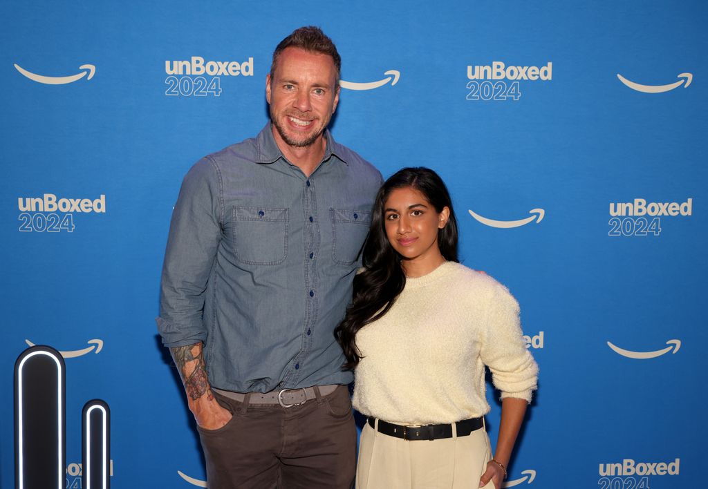 Dax Shepard and Monica Padman attend Amazon unBoxed 2024 at Austin Convention Center