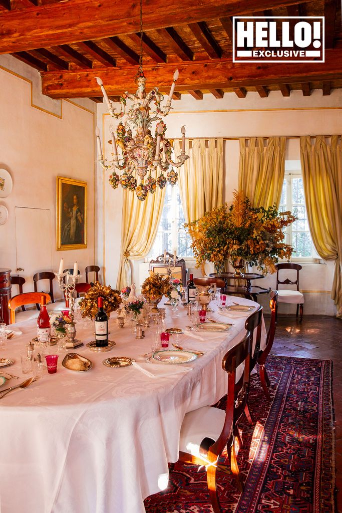 Castello Sonnino dining room