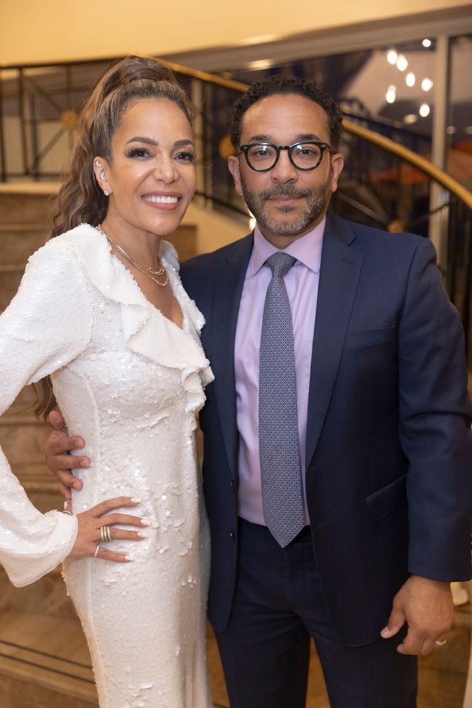 Sunny Hostin and Dr. Emmanuel Hostin attend Sister to Sister International's "The Gala" Honoring Sunny Hostin on September 26, 2024 in New Rochelle, New York