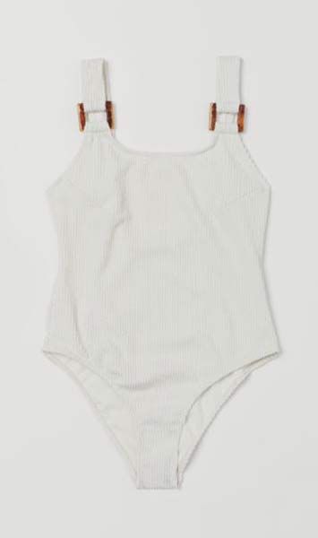 h and m white swimsuit