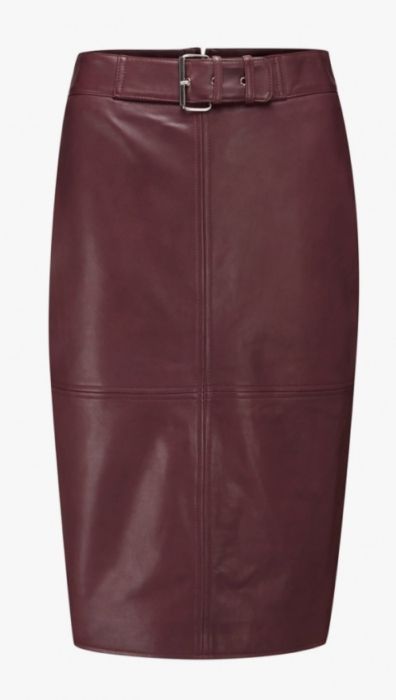 sosandar leather skirt