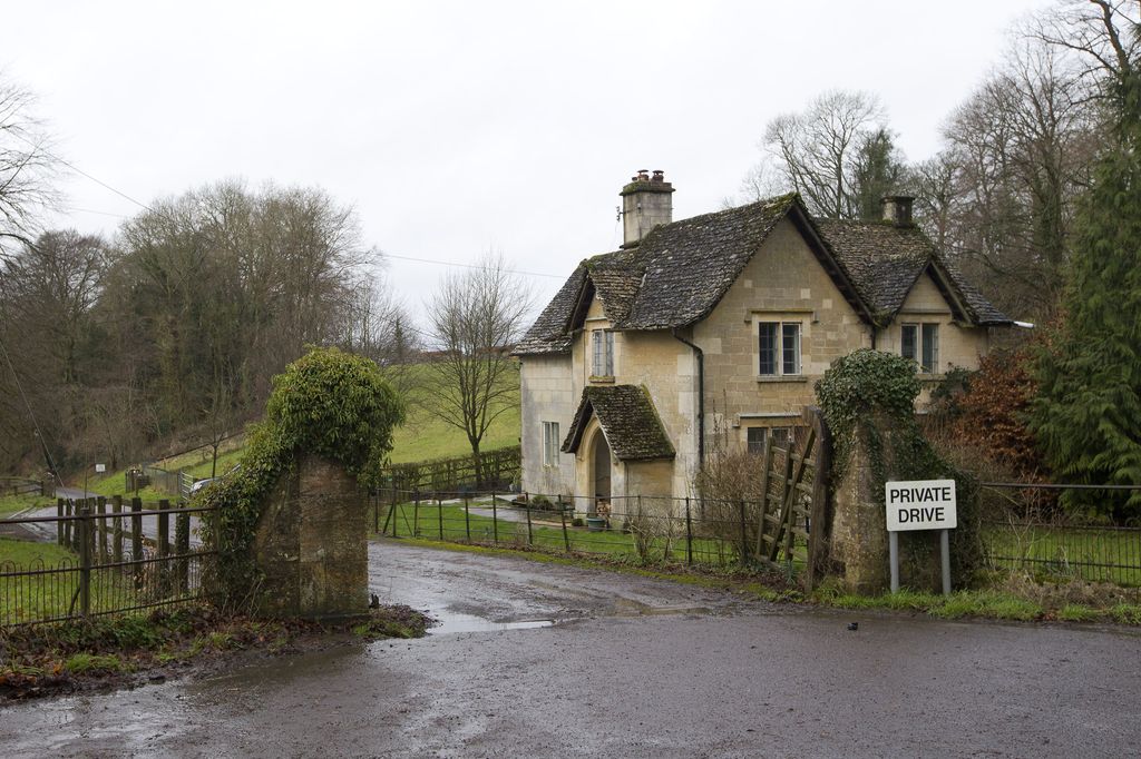 Exterior shot of lodge on Gatcombe Estate