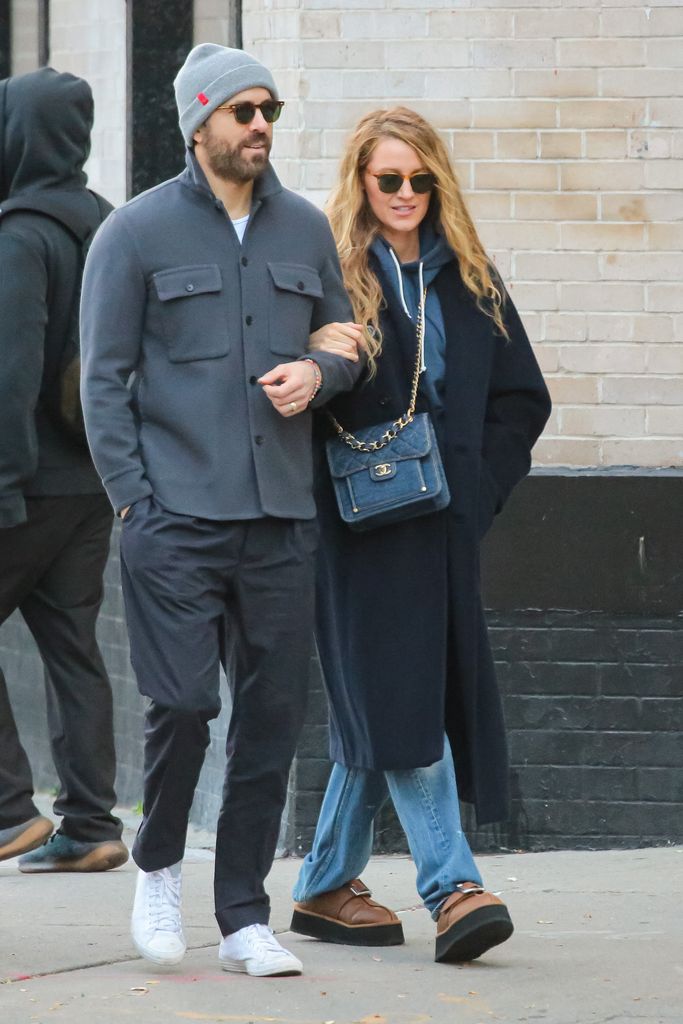 NEW YORK, NY - OCTOBER 24: Ryan Reynolds and Blake Lively are seen on October 24, 2023 in New York City.  (Photo by Ignat/Bauer-Griffin/GC Images)