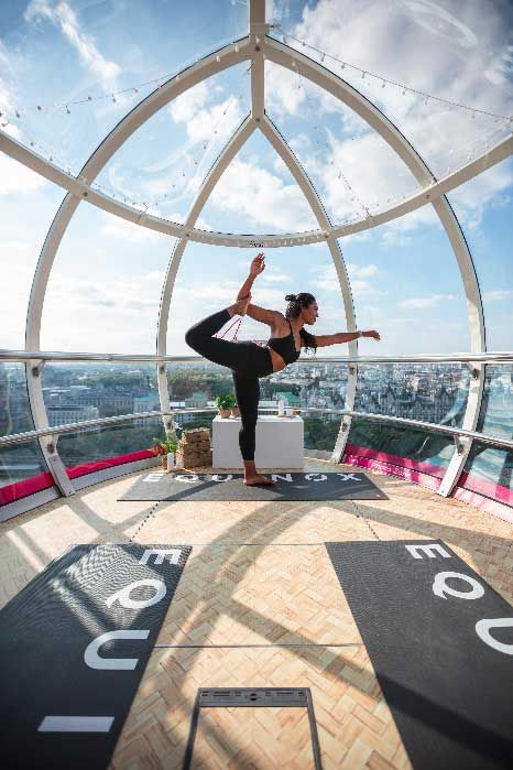 yoga on the london eye