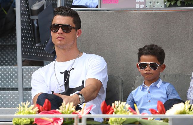 cristiano ronaldo son sunglasses