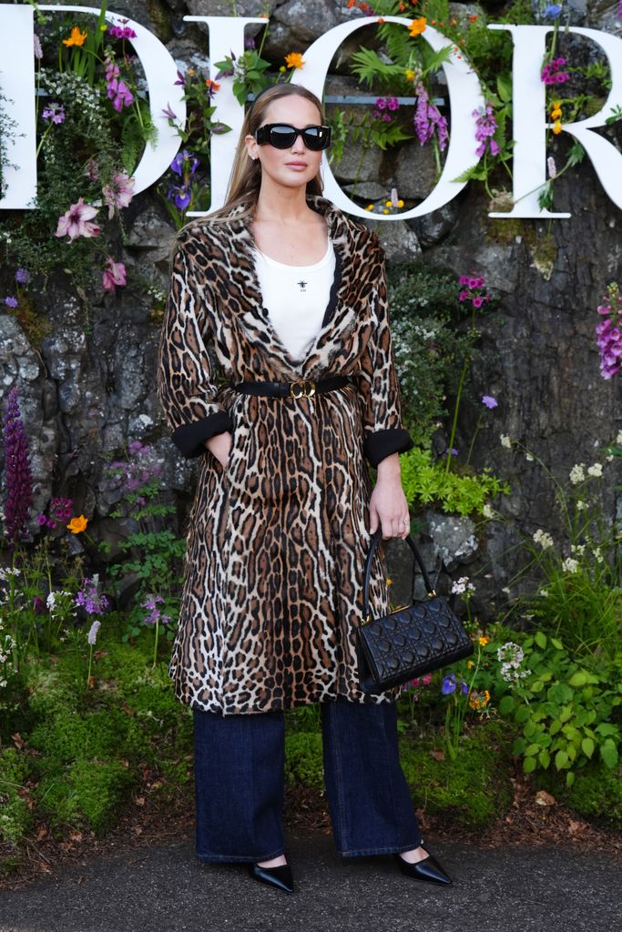 Jennifer Lawrence attended the Dior Cruise 2025 show at Drummond Castle in Perthshire