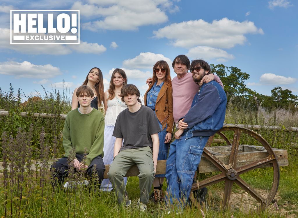 Alex James poses for HELLO! shoot with family