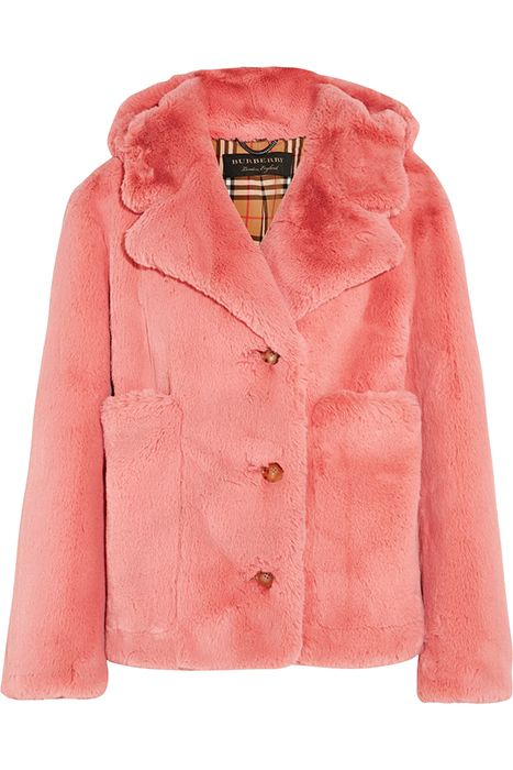 burberry textured fur jacket