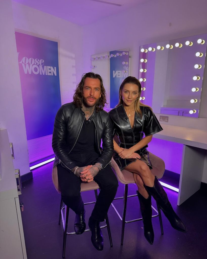 Pete and jowita in loose women dressing room