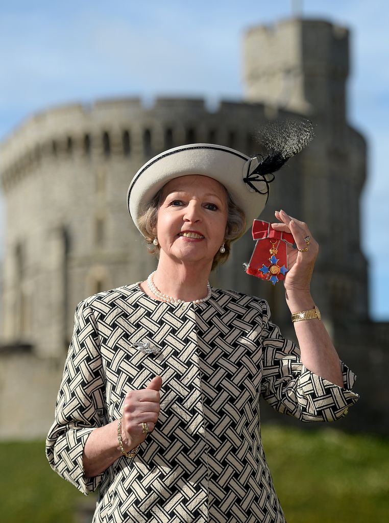 Dame Penelope Keith during an investiture ceremony at Windsor Castle 