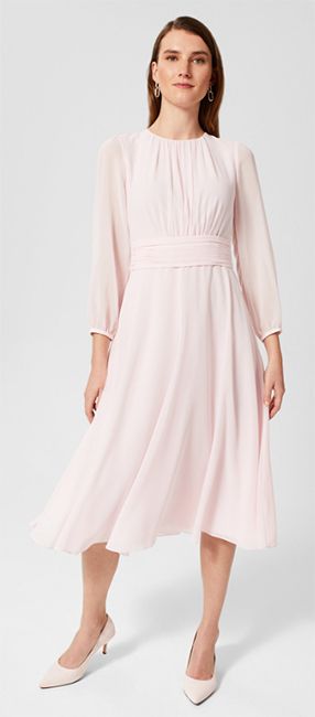 Pale pink hobbs dress
