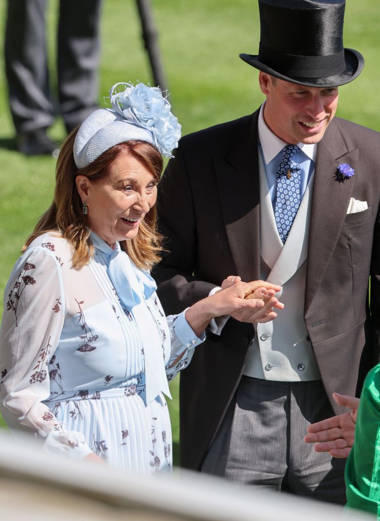 Prince William joined Carole Middleton at Royal Ascot in June