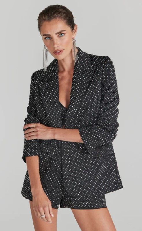 The 'Kira' black blazer by Nadine Merabi