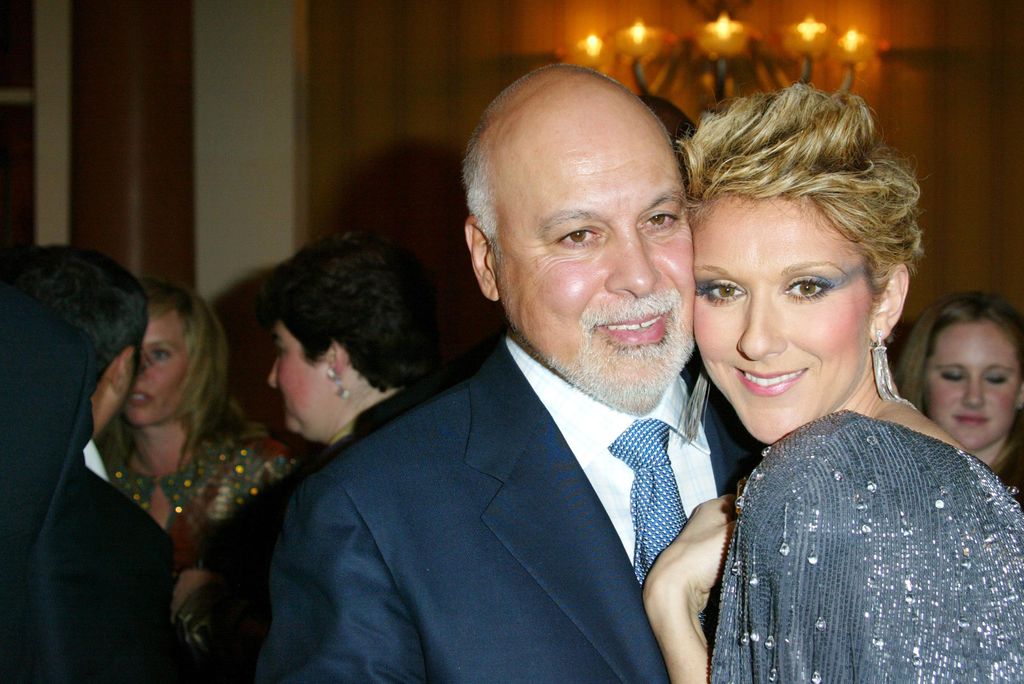 Celine Dion & Rene Angelil during Celine Dion Opening Night Of "A New Day" - Post Concert Press Conference at The Colosseum at Caesars Palace in Las Vegas, Nevada, United States.
