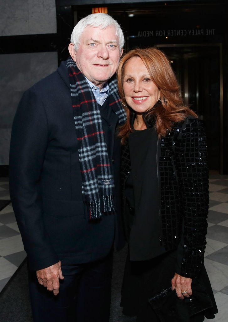 Phil Donahue and Marlo Thomas visit the  "Elaine Stritch: Shoot Me" Screening reception at the Paley Center For Media on February 19, 2014 in New York City