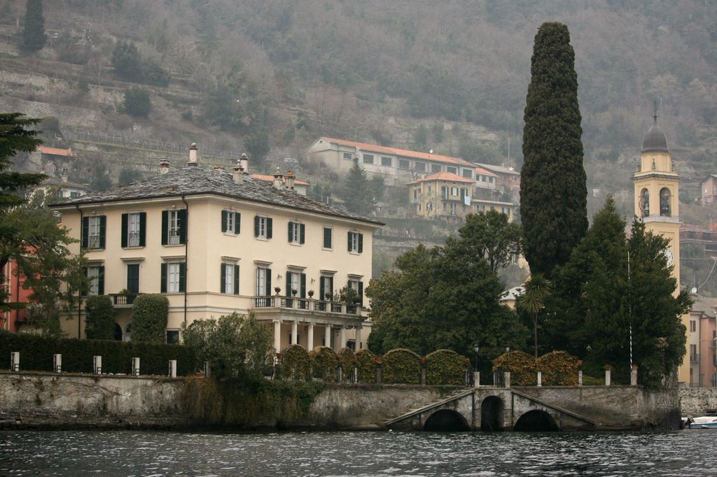 View of George Clooney's Italian house, Villa Oleandra, situated on Lake Como's south-western shores, in Laglio, just 5 Kms from Cernobbio