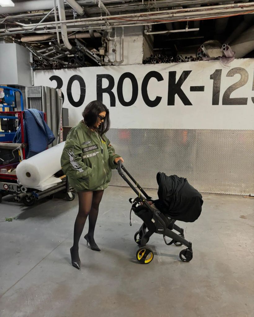 Kourtney with baby Rocky