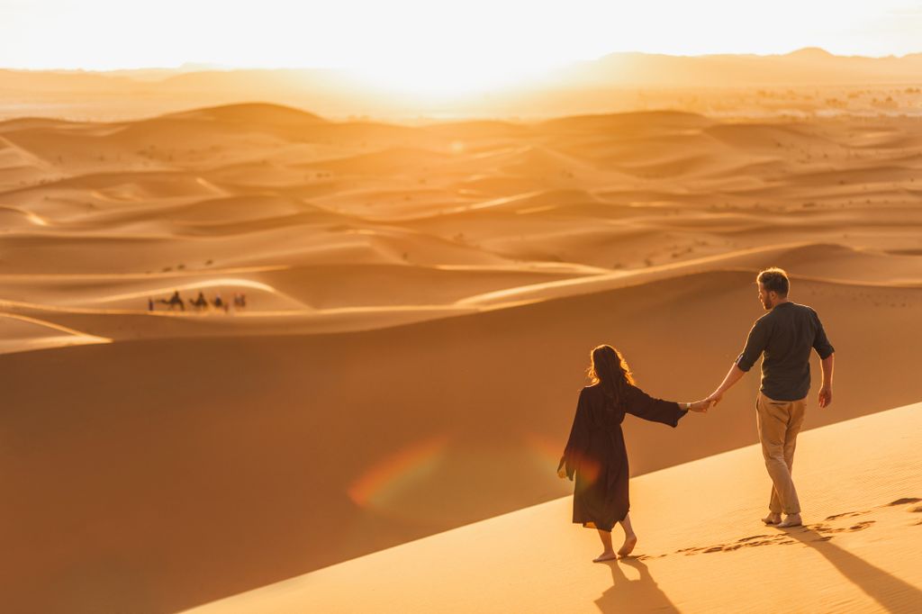 Morocco honeymoon couple
