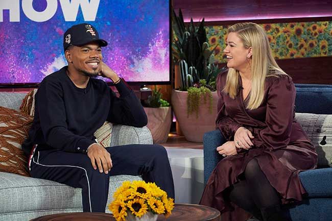 Kelly and Chance on her talk show
