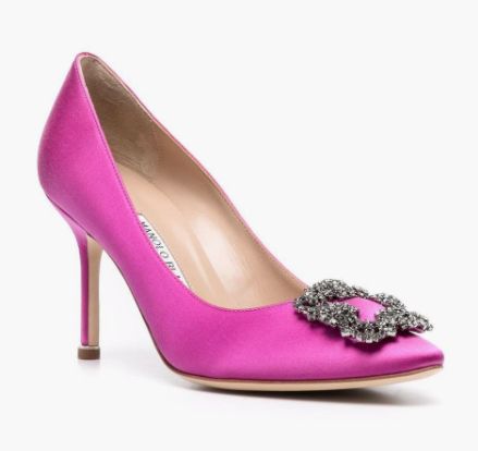 manolo blahnik pink shoes