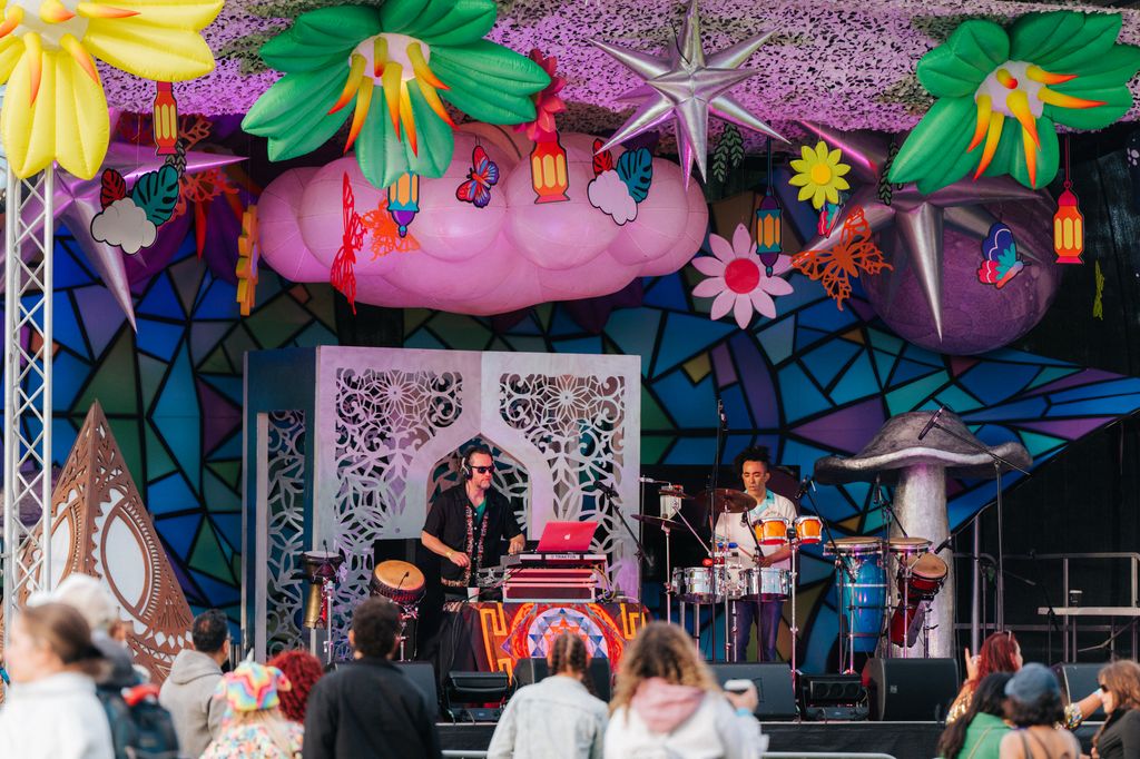 man o stage at wellness festival
