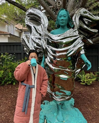 Marcos encomendou a estátua de sua esposa Priscila