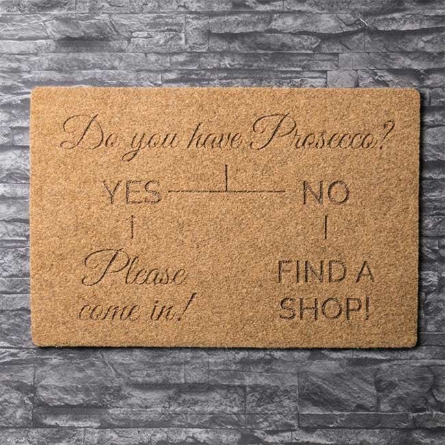 prosecco doormat