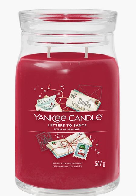 yankee red christmas candle
