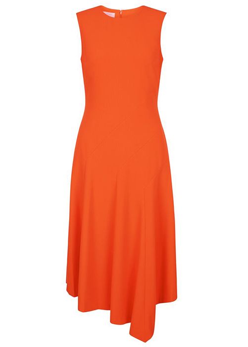 Christine Lampard is radiant in vibrant orange dress on Lorraine | HELLO!