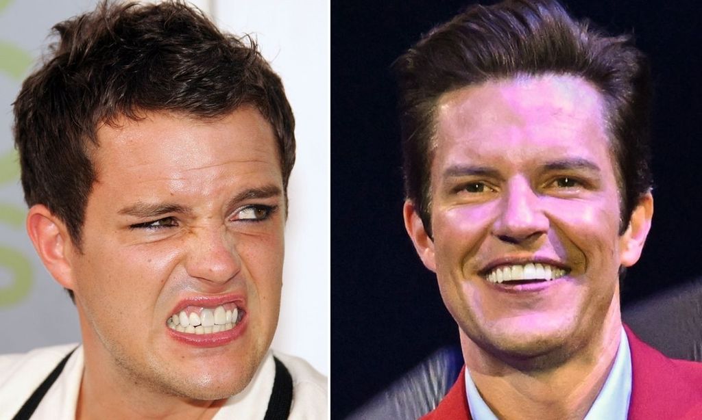 The Killers frontman Brandon Flowers unrecognisable at Glastonbury ...