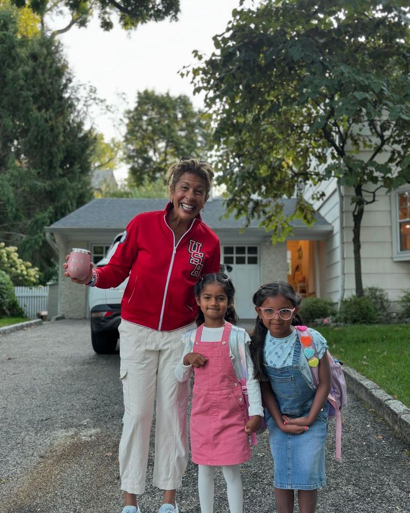 Hoda Kotb shared a snapshot in front of her new home