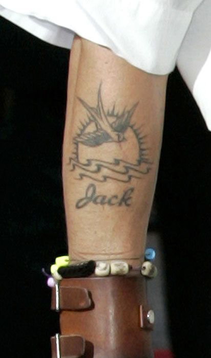 johnny depp tattoo jack