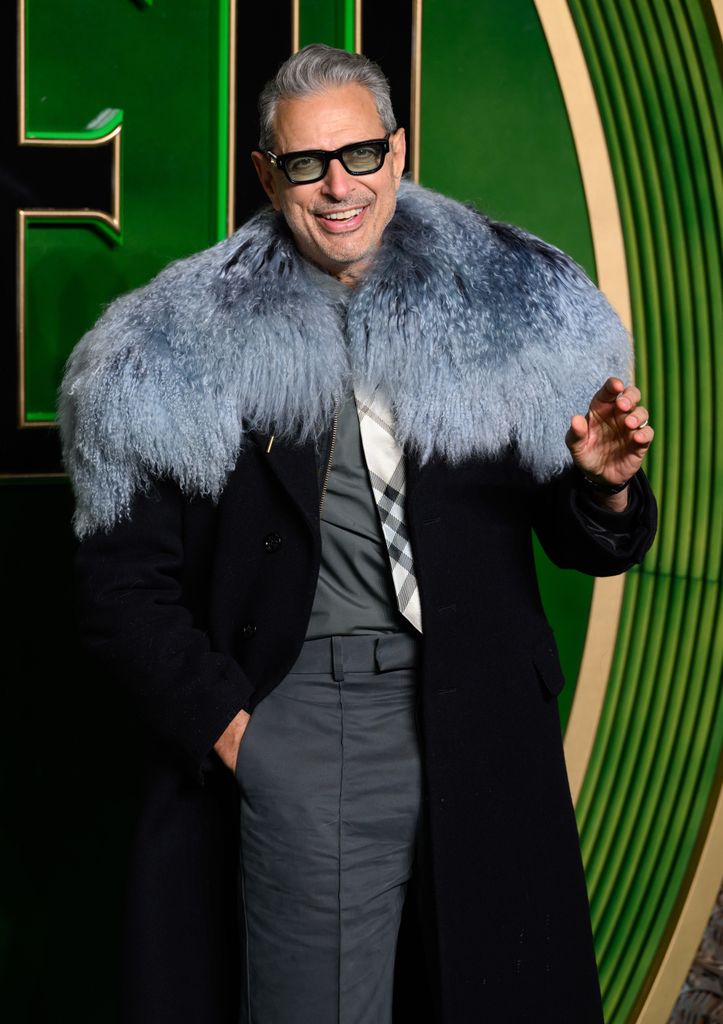 LONDON, ENGLAND - NOVEMBER 18: Jeff Goldblumattends the "Wicked: Part One" European Premiere at The Royal Festival Hall on November 18, 2024 in London, England. (Photo by Karwai Tang/WireImage)